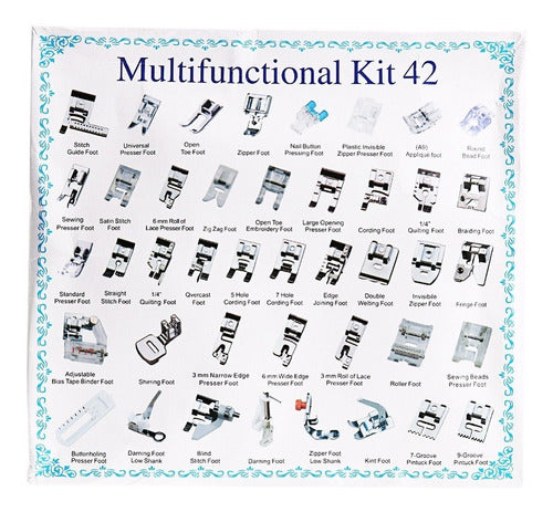 Juego De 15 Prensatelas Para Máquina De Coser - Compatible Con Brother, Singer, Janome, Bajocaña, Metal Y Plástico