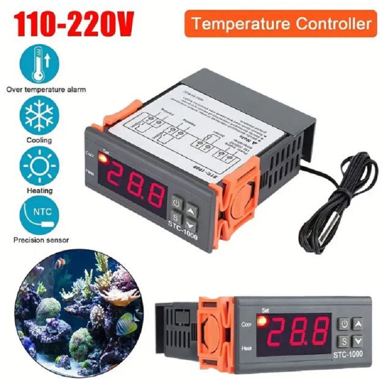 Termostato Digital C/ Sonda Incubadora STC-1000 220v Original