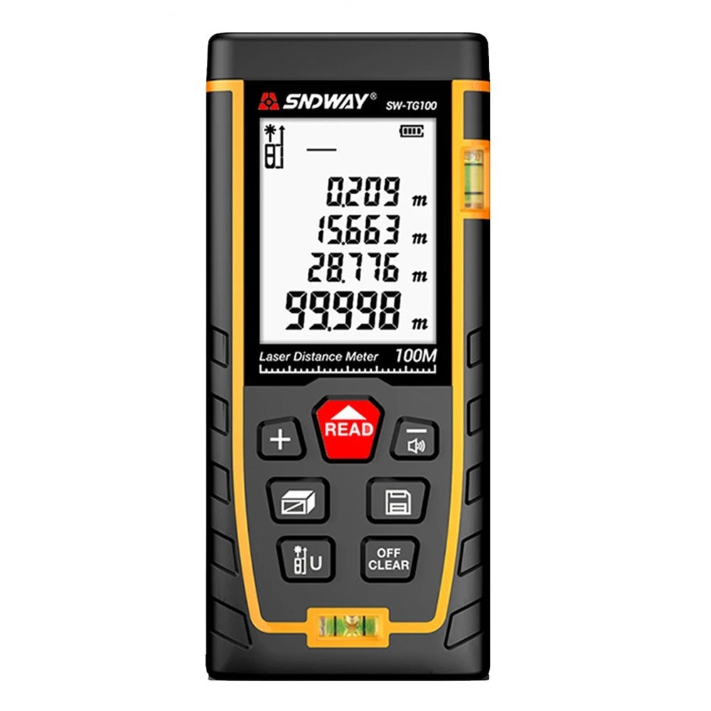 Medidor De Distancia Laser 100m con Nivel SW-TG100 SNDWAY