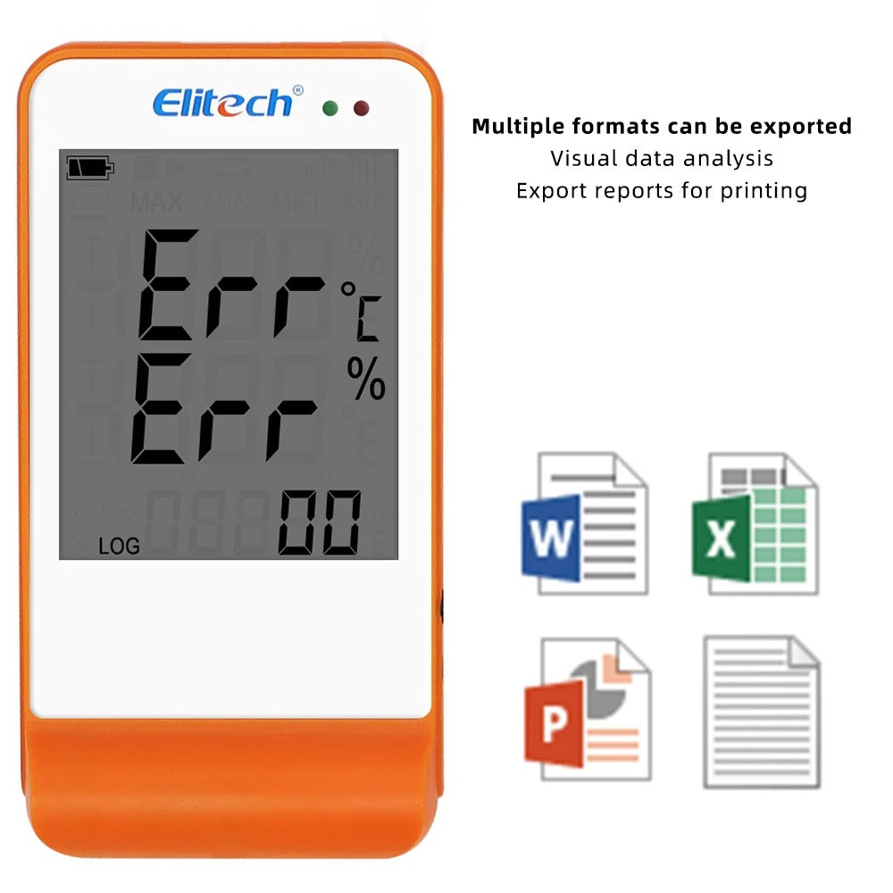 Termohigrómetro Data Logger Temp Y Humedad Elitech GSP-6