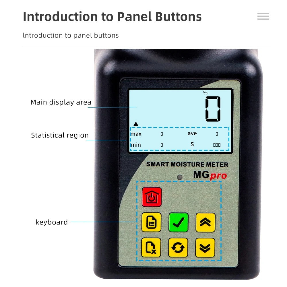 Medidor de humedad de grano portatil Smart MG-PRO