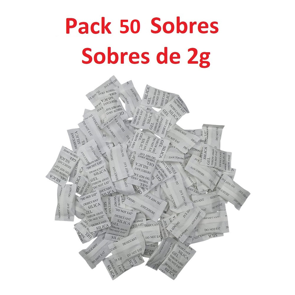 Silica Gel Sobre 2g x 50 sobres Original Sellada