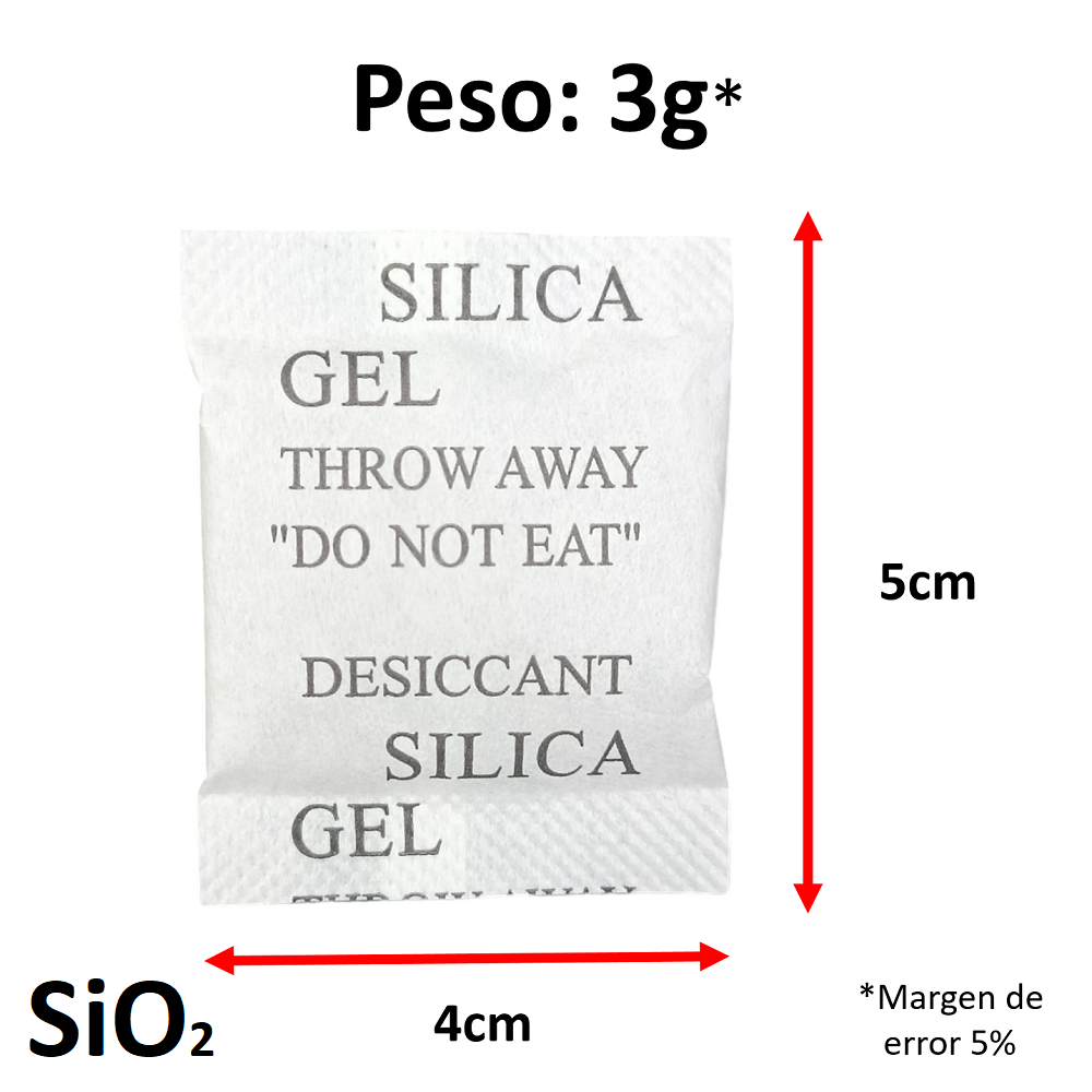 Silica Gel Sobre 3g x 1000 sobres Original Sellada