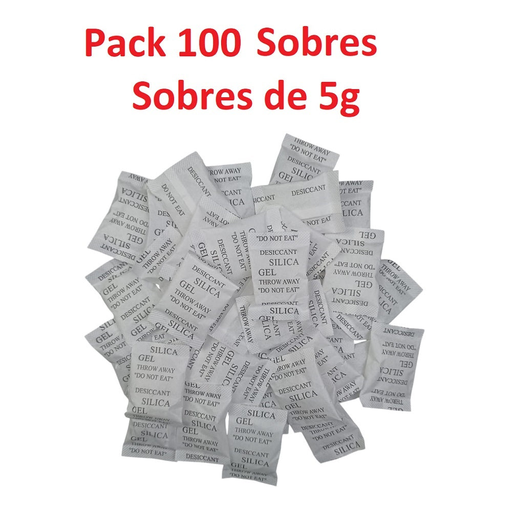 Silica Gel Sobre 5g x 100 sobres Original Sellada