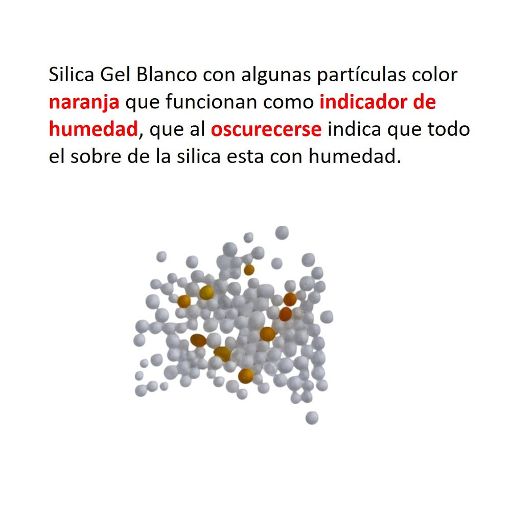 Silica Gel Sobre 1g x 100 sobres Indicador de Humedad Naranja