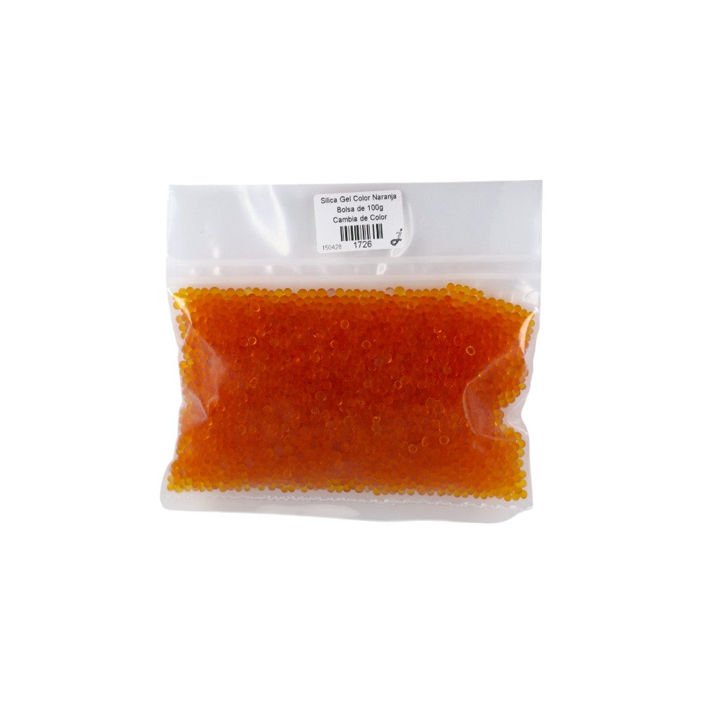 Silica Gel Color Naranja Bolsa de 100g Cambia de Color