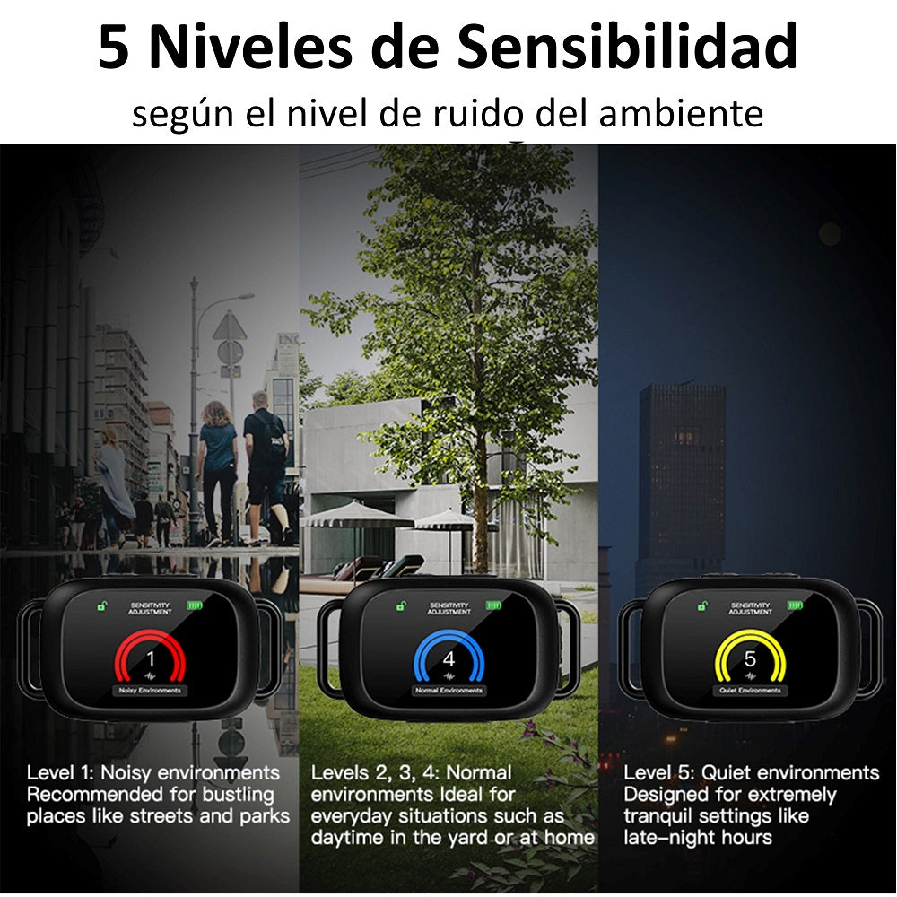 Collar de Entrenamiento LCD Perros Recargable B630 Plus