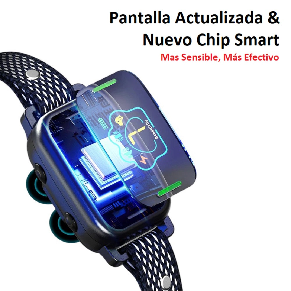 Collar Antiladridos Inteligente Recargable Resistente TZ-981