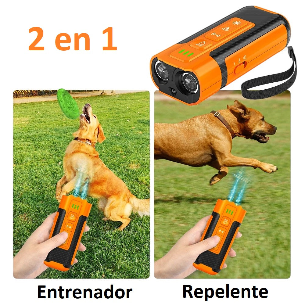 Ahuyentador Perros Ultrasonico Recargable 4 Modos TZ-U59S