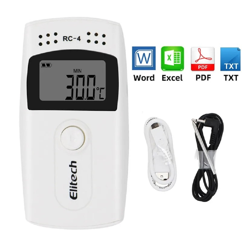 Data logger Temperatura Digital Elitech RC-4 16000 Datos