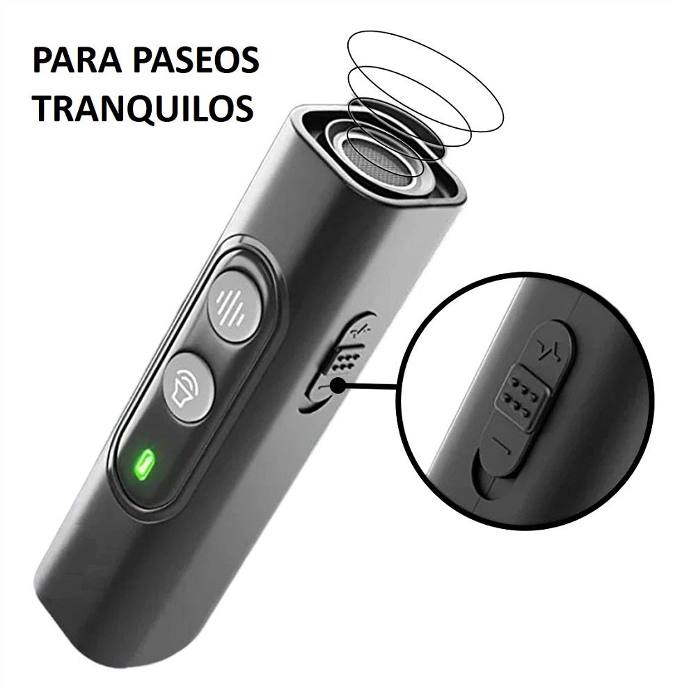 Ahuyentador Perros XP10 Ultrasonico Recargable Portatil Slim