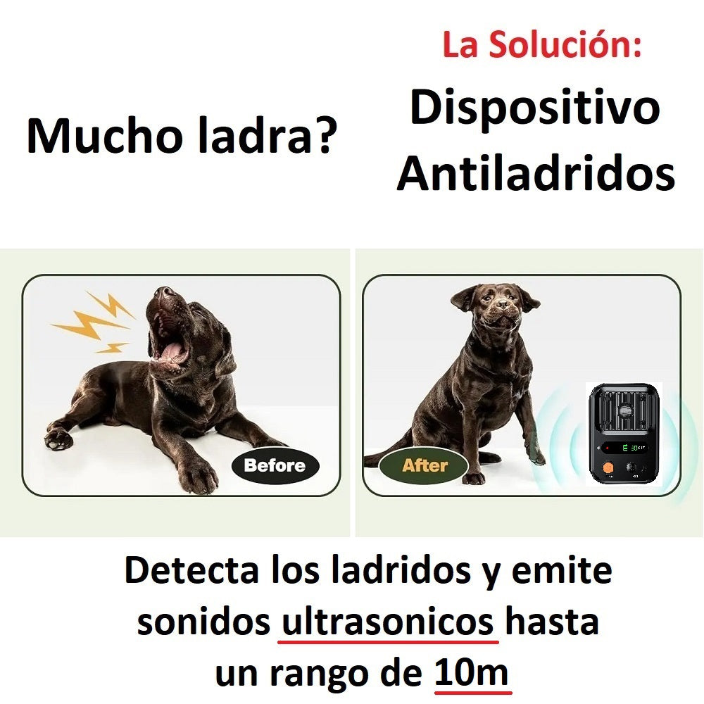 Dispositivo Ultrasónico de Control de Ladridos para Perros PU87