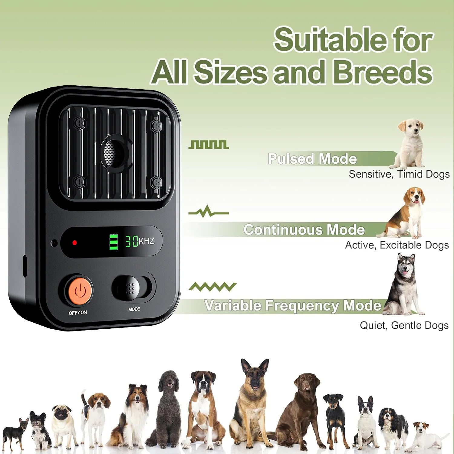 Dispositivo Ultrasónico de Control de Ladridos para Perros PU87