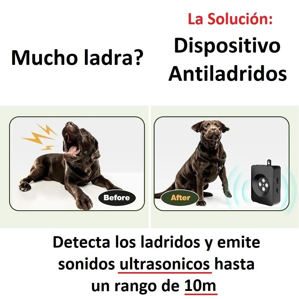 Controlador de Ladridos Ultrasónico Calma a los Perros K3