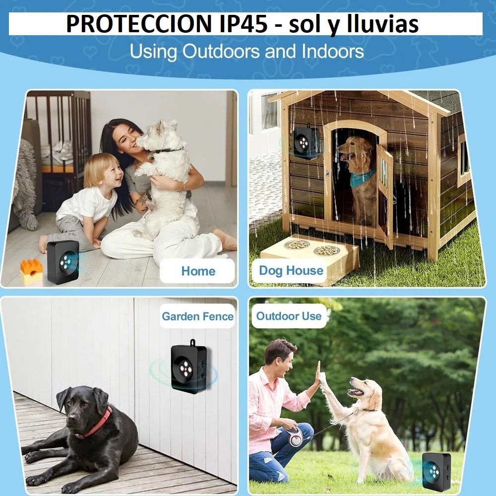 Controlador de Ladridos Ultrasónico Calma a los Perros K3