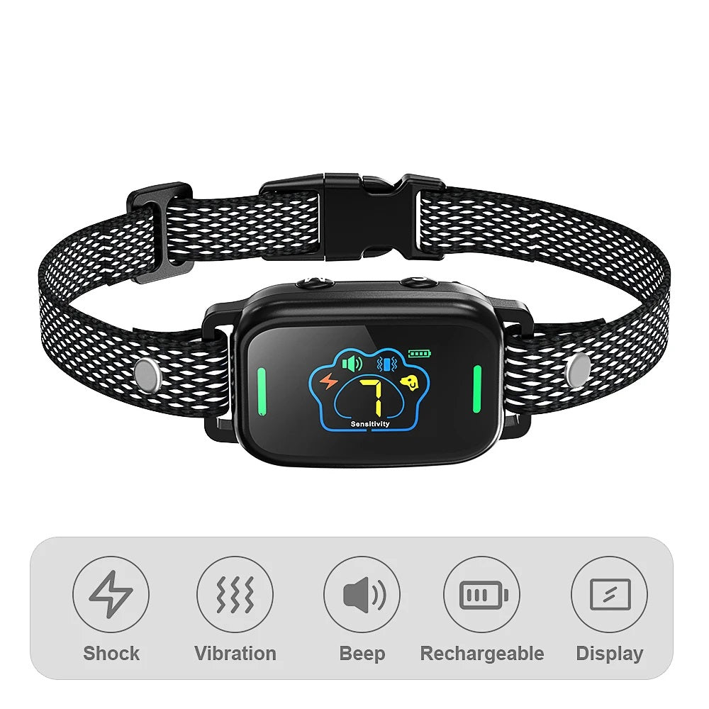 Collar Antiladridos Inteligente Recargable Resistente TZ-981