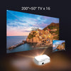 Proyector K45 Android9 200'' 8,000lm 4k 1+32gb Bluetooth Cas