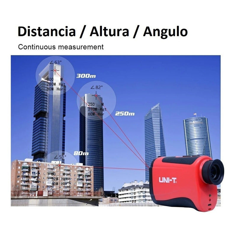 Medidor Distancia Laser 1000m Telescopio Monocular Uni-t