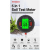 Medidor De Suelo 5 En 1 Ph, Inten. Solar, Temp, Humedad