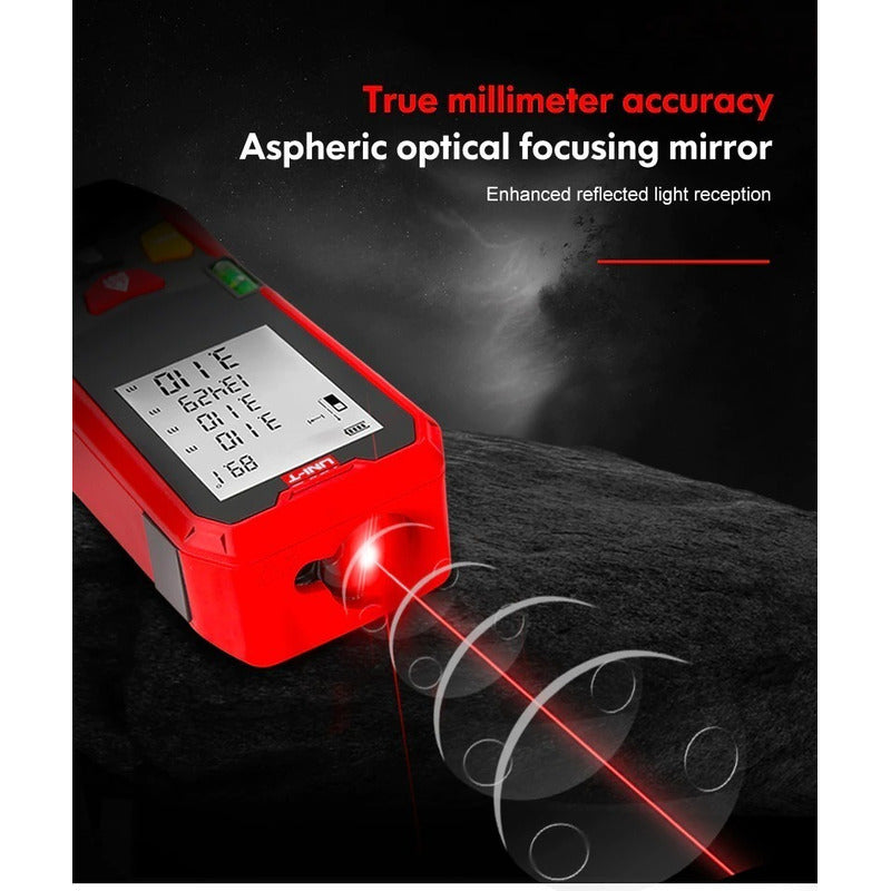Medidor De Distancia Laser 100m C/ Nivel Digital Lm100 Uni-t