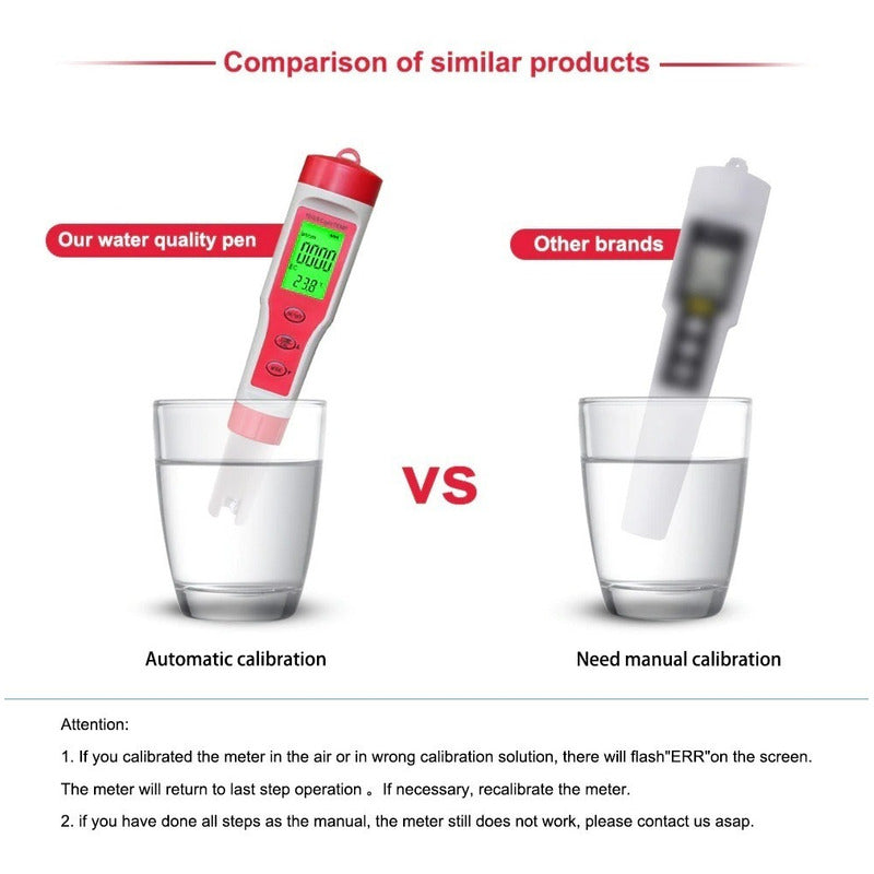 Medidor Digital 4 En 1  Ph Tds Ec Original Calibrado