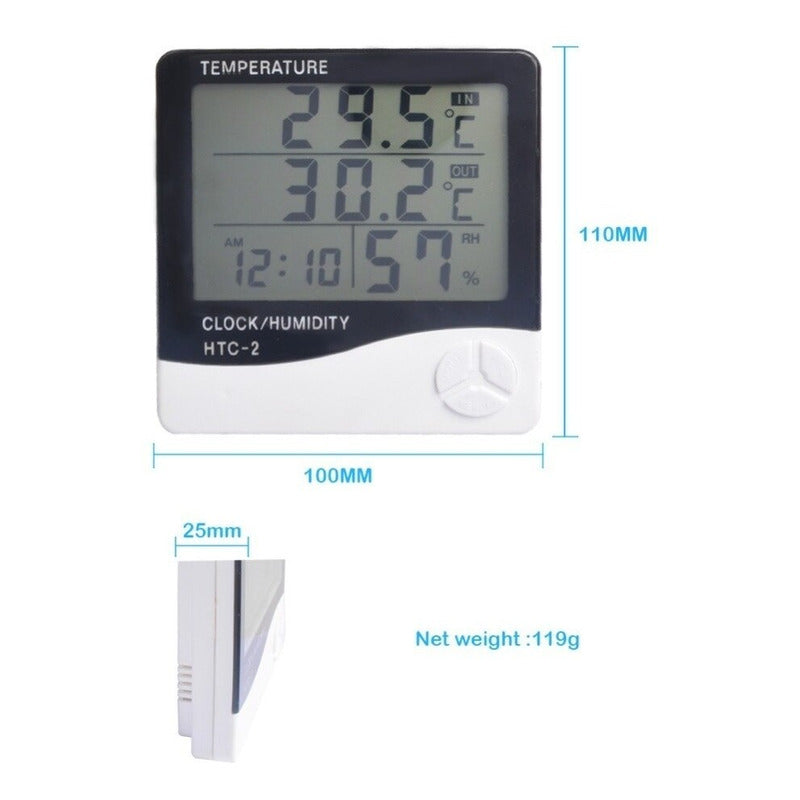 Medidor Humedad Y Temperatura Lcd Con Higometro Htc-2