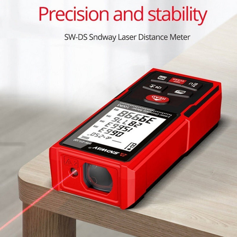 Medidor De Distancia Laser 50m Con Nivel Digital Sw-ds50 Snd